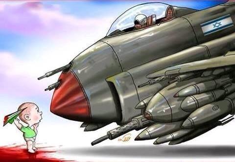 Σκίτσο Βομβαρδισμός Γάζα