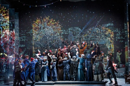 La Boheme - Puccini - Welsh National Opera - 1 June 2012 Mimi - Anita Hartig Rodolfo - Alex Vicens Marcello - David Kempster Schaunard - Gary Griffiths Colline - David Soar Musetta - Kate Valentine Director - Annabel Arden Designer - Stephen Brimson-Lew